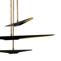 Concorde Chandelier Black - Chandelier View | Bone & Brass
