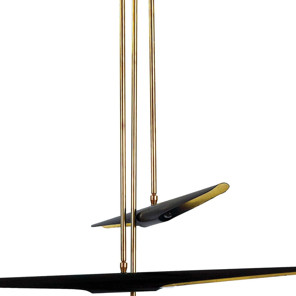 Concorde Chandelier Black - Chandelier Detail | Bone & Brass