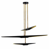 Concorde Chandelier Black | Bone & Brass