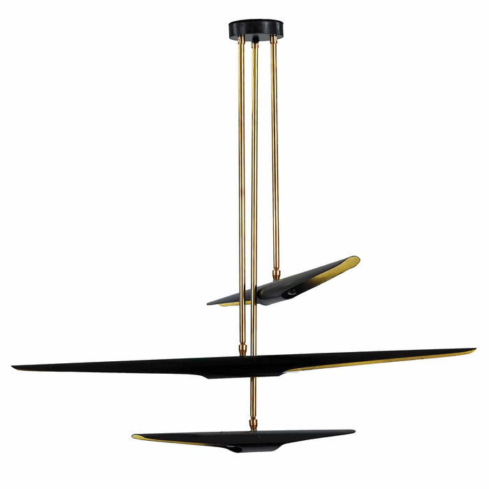 Concorde Chandelier Black | Bone & Brass