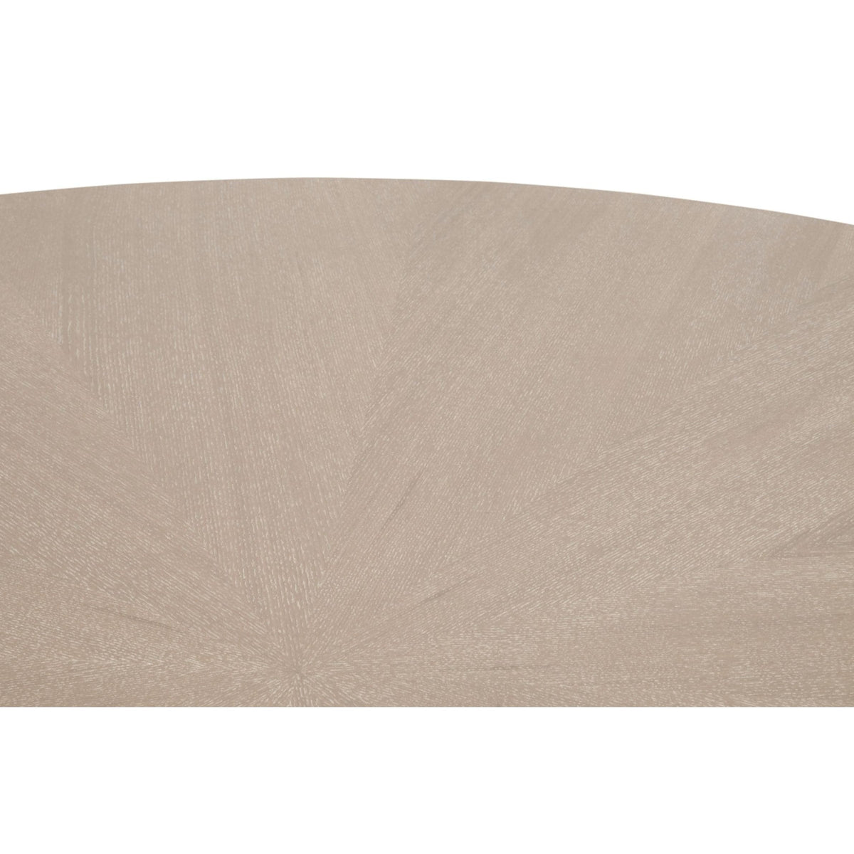 Connor 54" round dining table, natural gray ash wood with subtle starburst tabletop pattern.