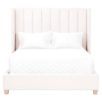 Conrad Cream Velvet Upholstered Bed - Bed Frame Detail | Bone & Brass