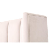 Conrad Cream Velvet Upholstered Bed - Bed View | Bone & Brass