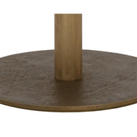Corina Antique Brass Bistro Table - 36" - Table View | Bone & Brass