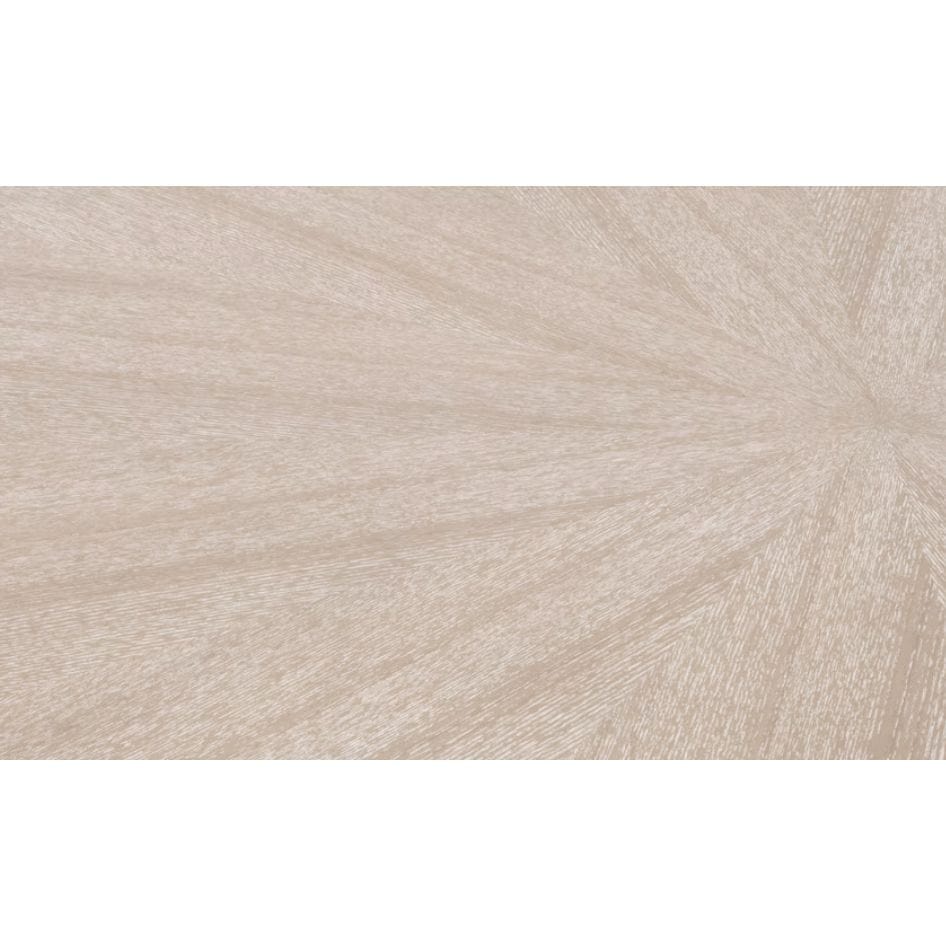 Close-up of Coulter Natural Gray Ash Coffee Table top with radiating wood grain pattern.