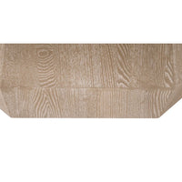 Natural gray ash veneer coffee table with visible wood grain and a modern, angular design.