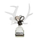 Criss Cross Decorative Glass Antler Bottle - Bottle View | Bone & Brass