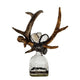 Criss Cross Decorative Glass Antler Bottle - Bottle Detail | Bone & Brass