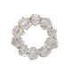 Crystal Bauble Napkin Ring | Gold or Silver, Set 4 - Ring Side View | Bone & Brass