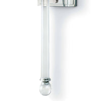 Crystal Tail Sconce Polished Nickel - Sconce View | Bone & Brass
