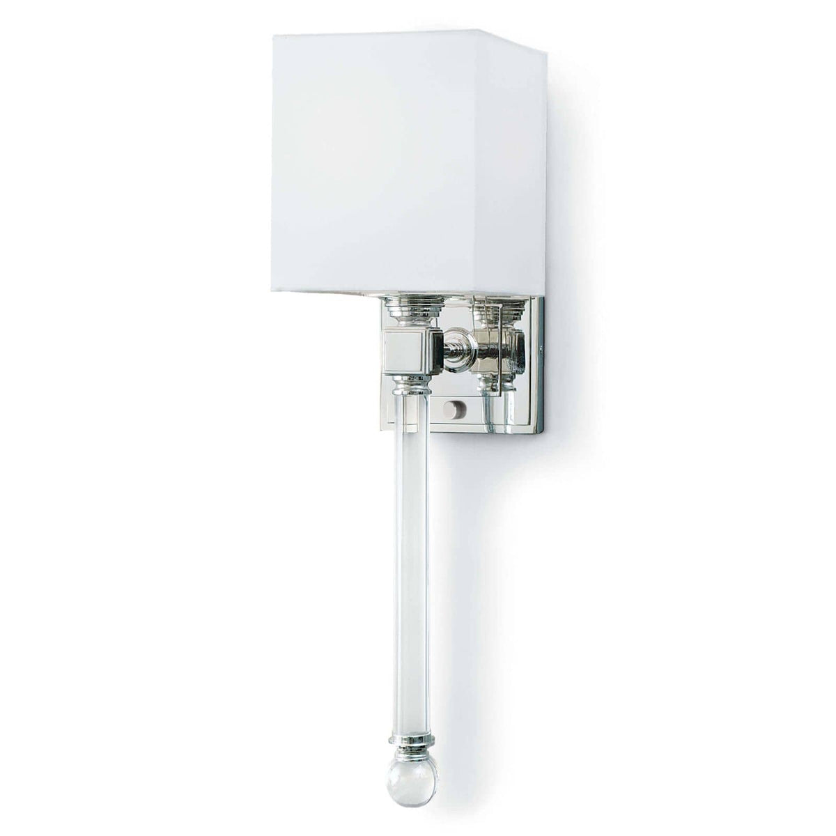 Crystal Tail Sconce Polished Nickel | Bone & Brass