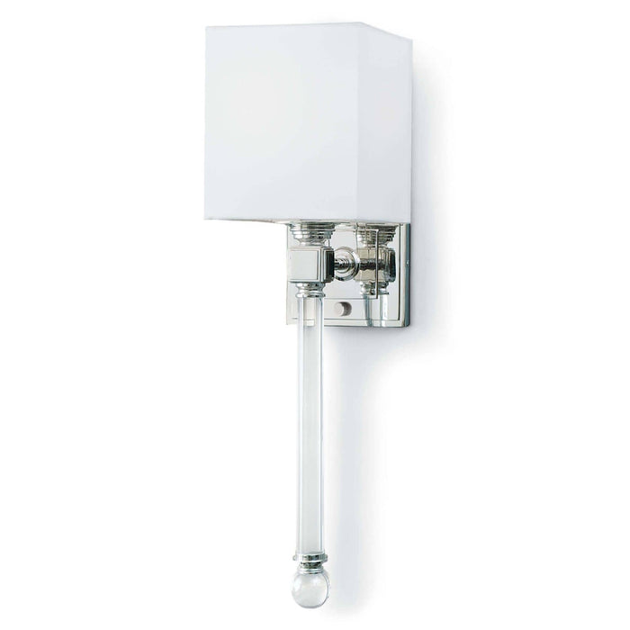 Crystal Tail Sconce Polished Nickel | Bone & Brass