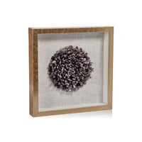 Crystaline Gold Framed Amethyst Crystal Wall Decor | Bone & Brass