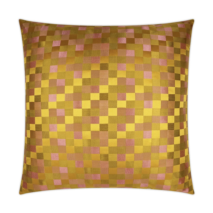 Cubit Gold Throw Pillow | Bone & Brass