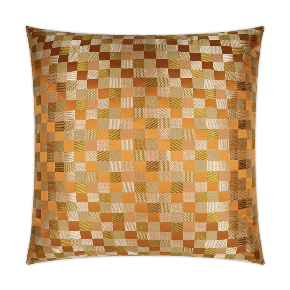 Cubit Orange Throw Pillow | Bone & Brass