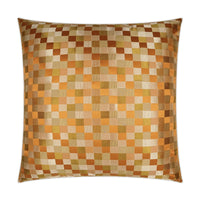 Cubit Orange Throw Pillow | Bone & Brass