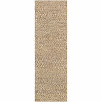 Curacao Taupe & Cream Jute Rug, a durable woven rug with natural charm.