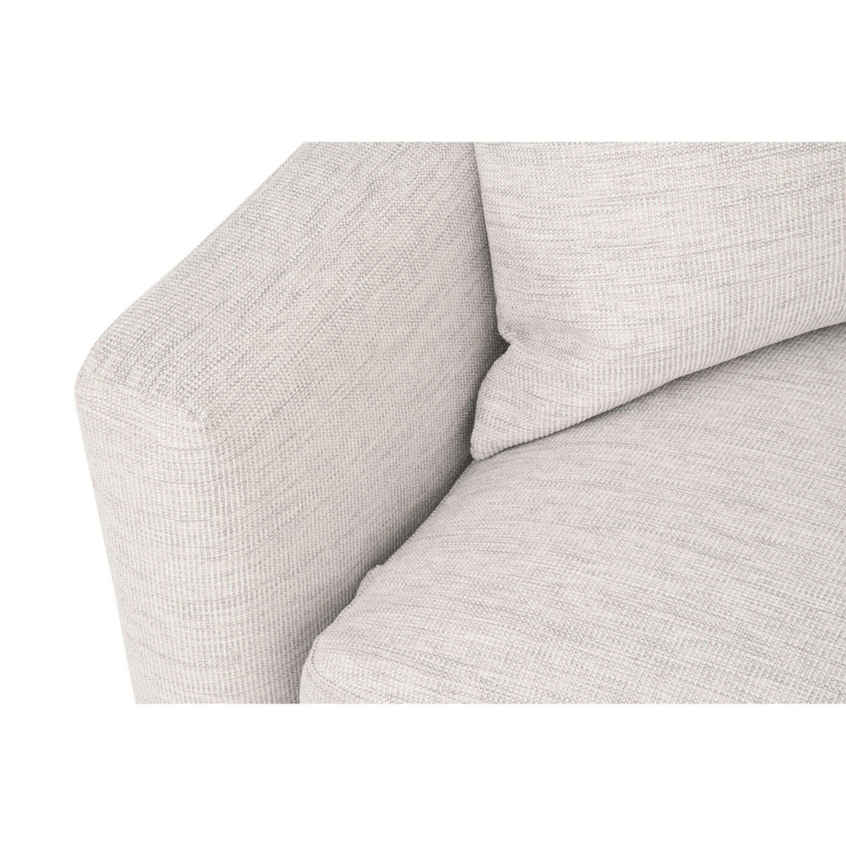 Cynthia Stone Basketweave Slim Arm Sofa - Sofa View | Bone & Brass
