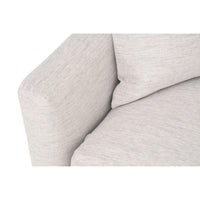 Cynthia Stone Basketweave Slim Arm Sofa - Sofa View | Bone & Brass
