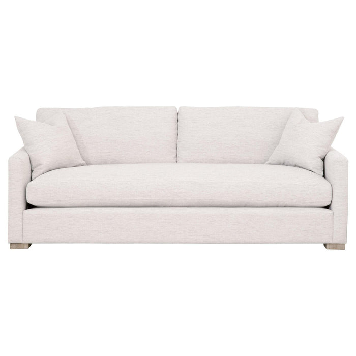 Cynthia Stone Basketweave Slim Arm Sofa | Bone & Brass