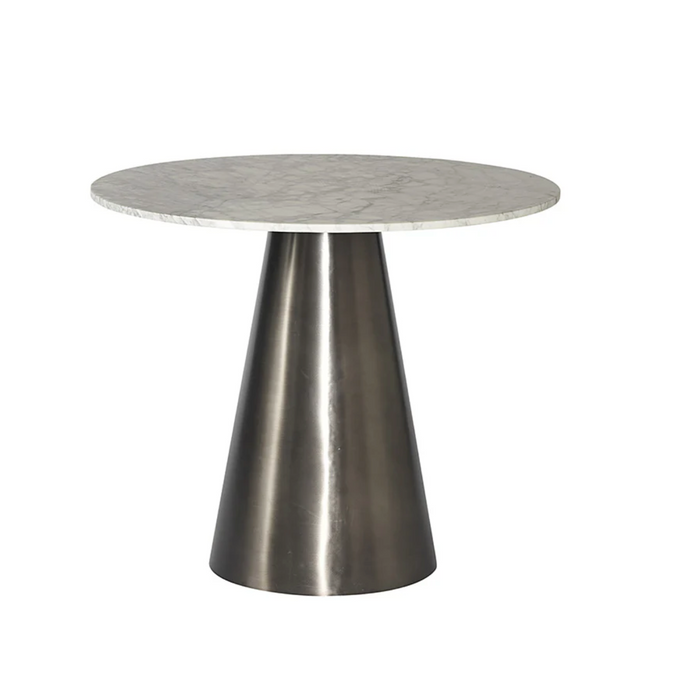Damon Marble & Pewter Bistro Table | Bone & Brass