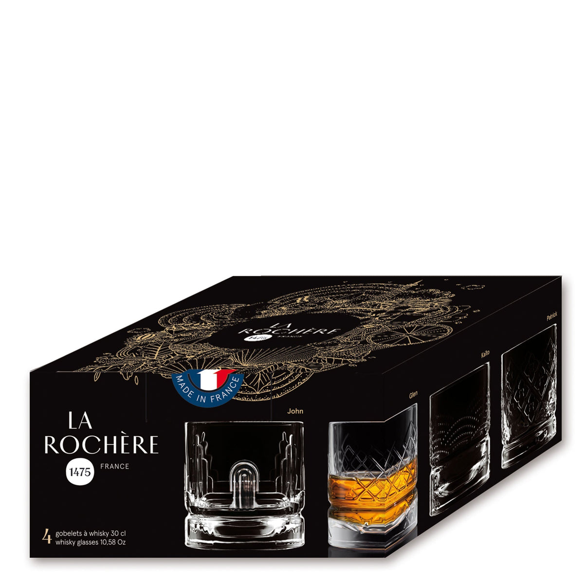 Dandy Whiskey Glasses - Assorted Set 4 - Glass Detail | Bone & Brass