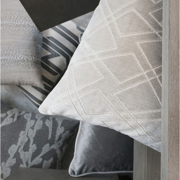 Darling Smoke Throw Pillow - Pillow Detail | Bone & Brass