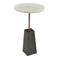 Dawn Marble Accent Table - Table Top View | Bone & Brass