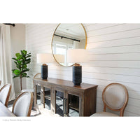 Dayton Ceramic Table Lamp - Lamp Base Detail | Bone & Brass