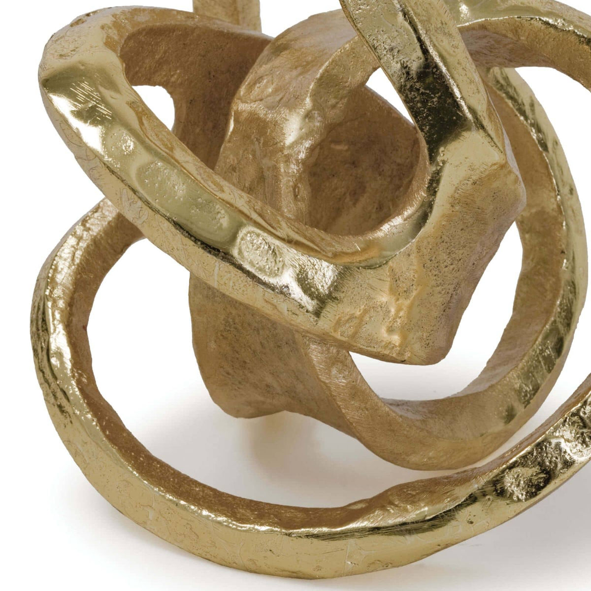 Decorative Metal Knot - Side View | Bone & Brass
