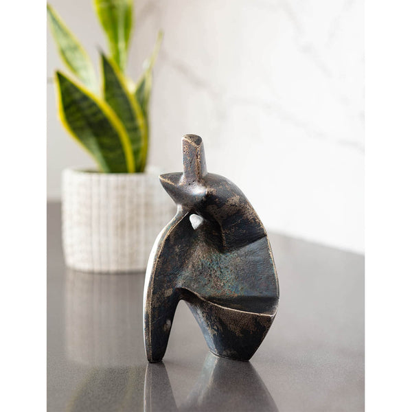Deity Sculpture - Detail View | Bone & Brass