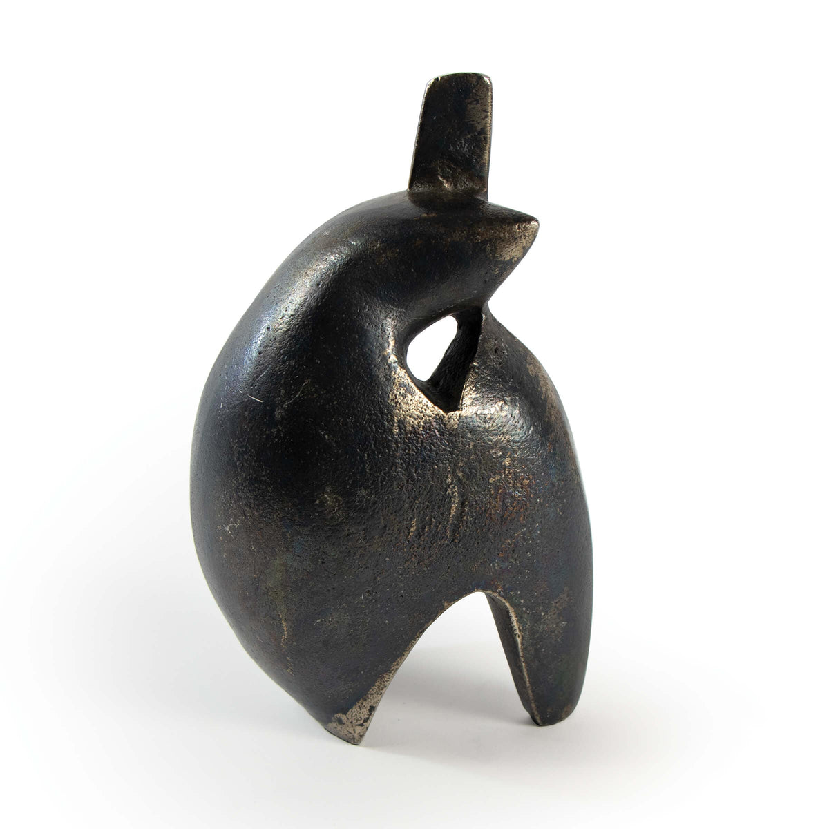 Deity Sculpture - Side View | Bone & Brass
