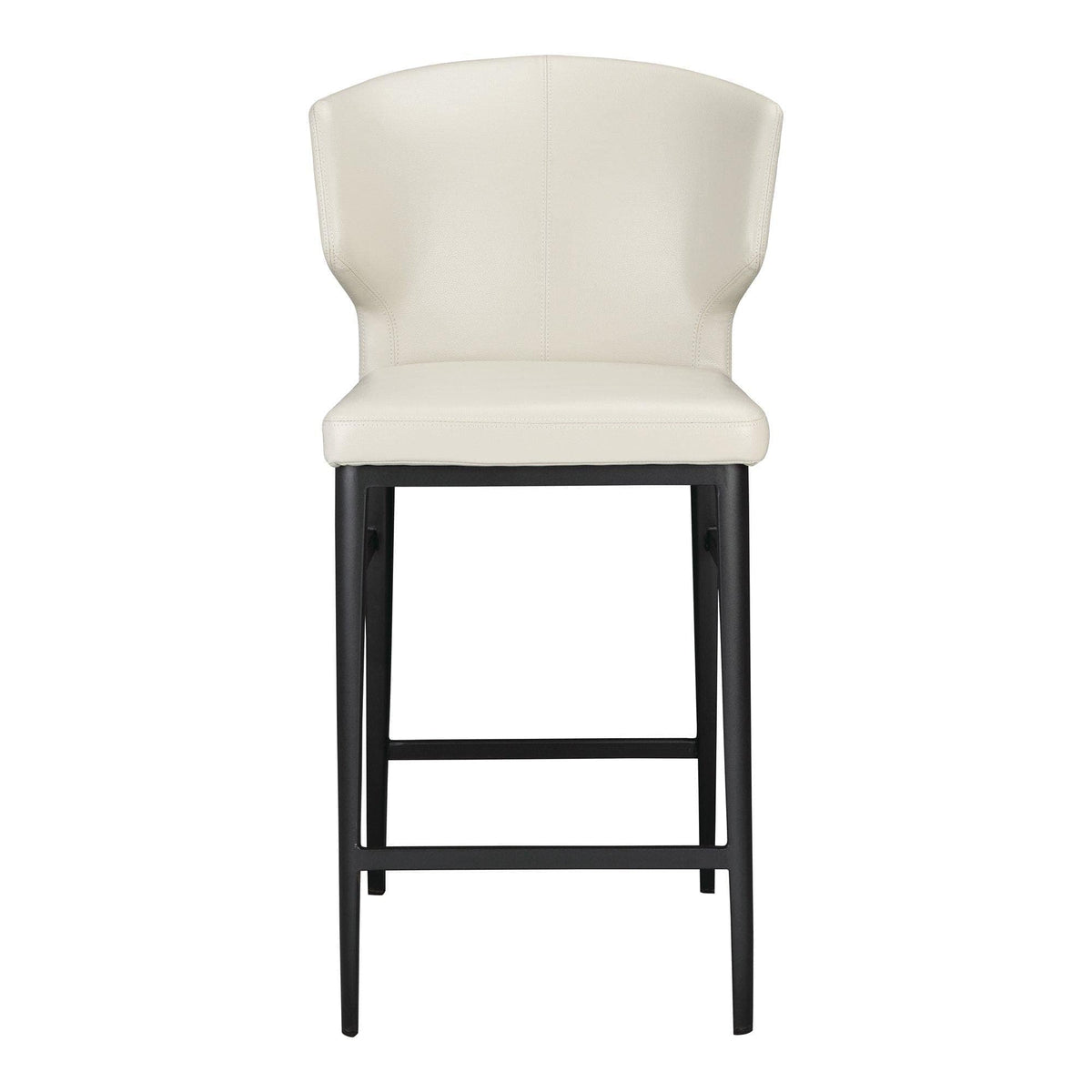 Delaney Counter Stool Beige - Stool Seat Detail | Bone & Brass