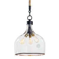 Demi John Pendant Large | Bone & Brass