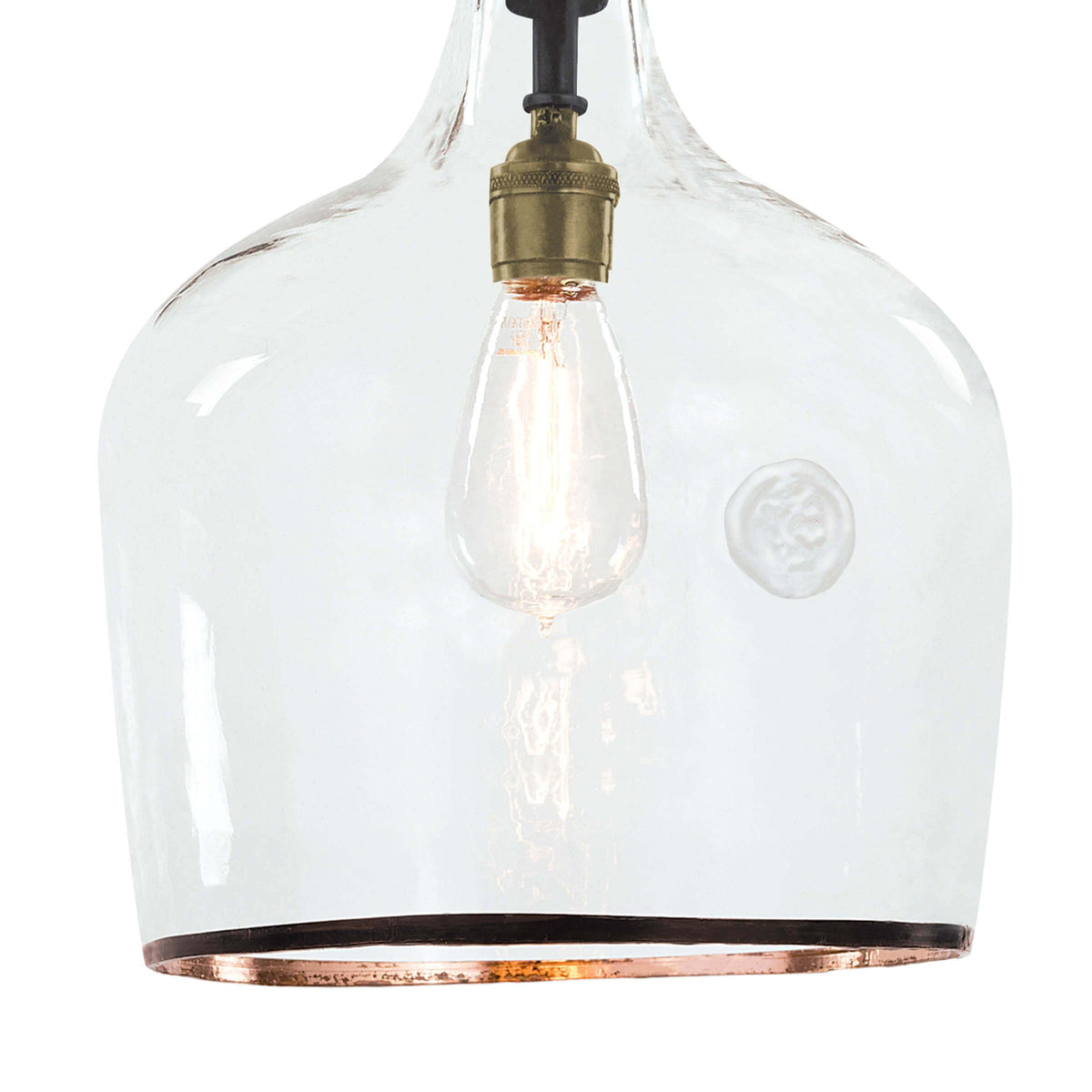 Demi John Pendant Small - Pendant Close Up | Bone & Brass