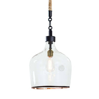 Demi John Pendant Small | Bone & Brass