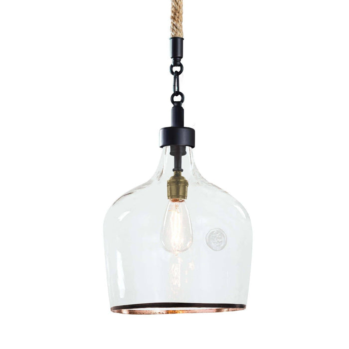 Demi John Pendant Small | Bone & Brass