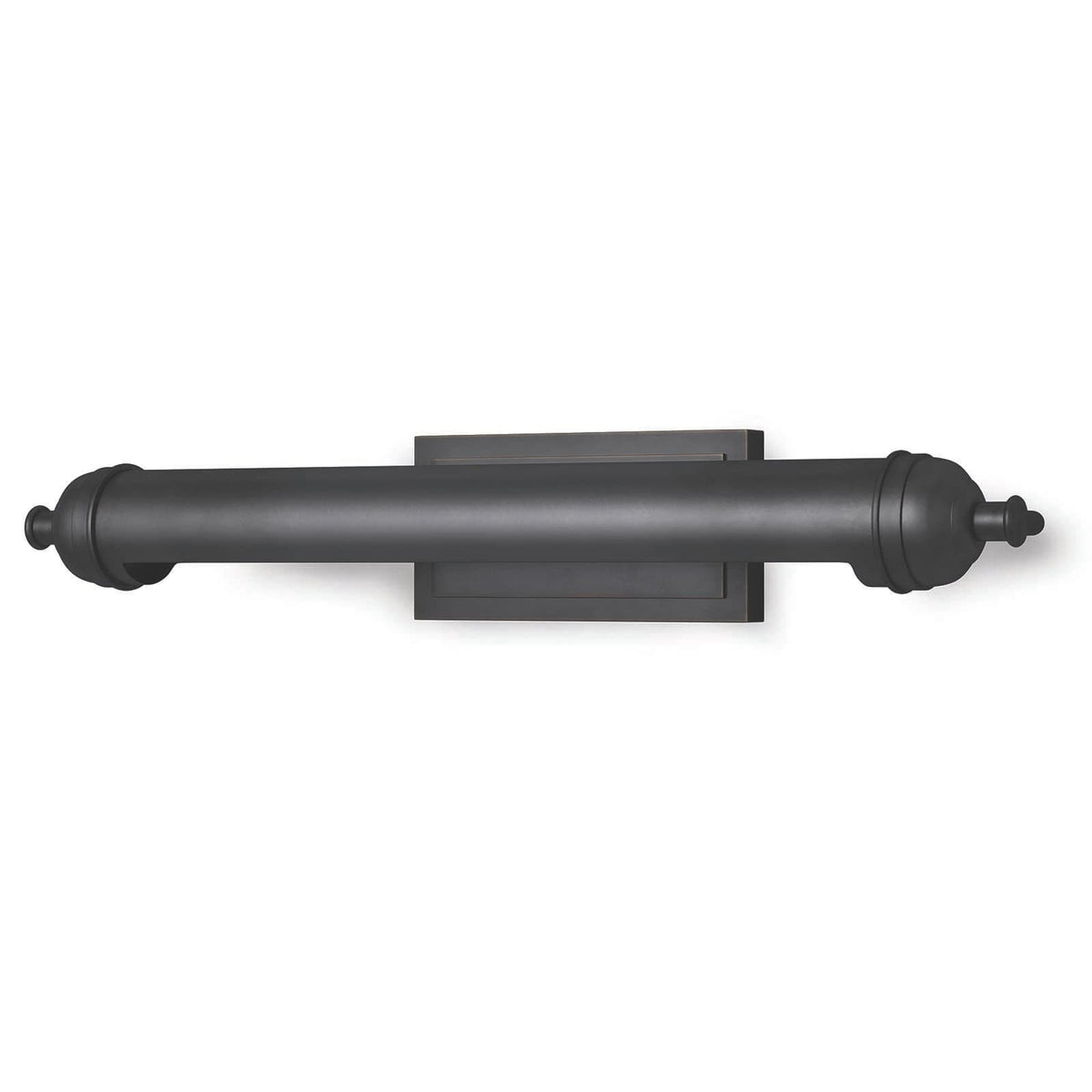 Devon Picture Light, large oil rubbed bronze, modern sleek profile, metal detailing, 22.5" wide.
