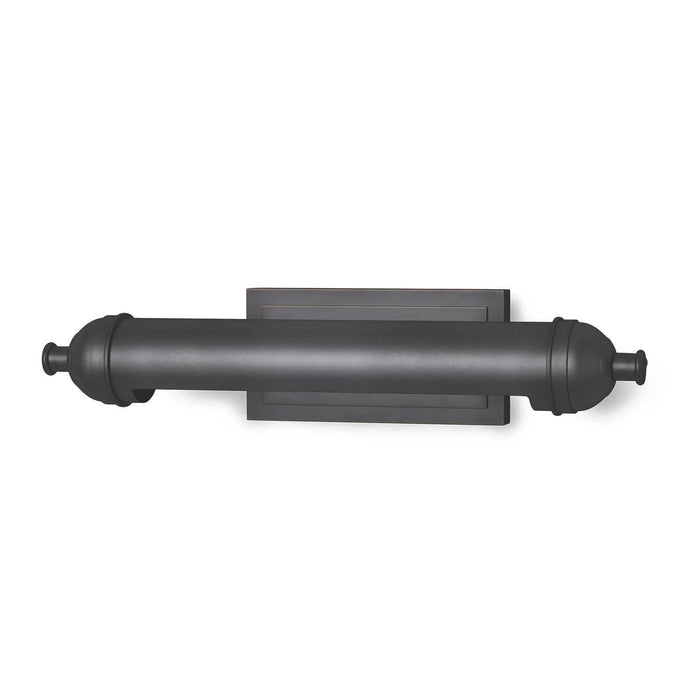 Devon Small Picture Light in oil rubbed bronze, a sleek, modern fixture with a cylindrical body.
