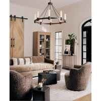 Dixon Chandelier - Polished Nickel - Chandelier Detail | Bone & Brass
