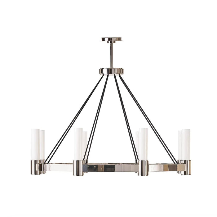 Dixon Chandelier - Polished Nickel | Bone & Brass