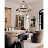 Dixon Polished Nickel Chandelier