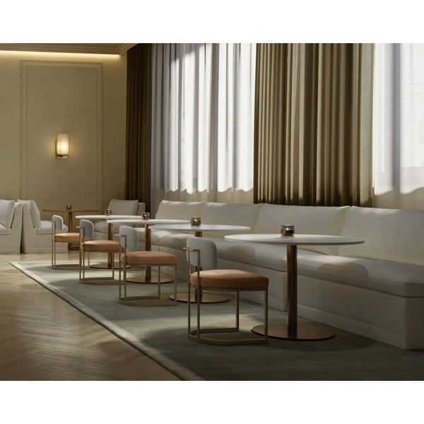Donatella Alabaster Dining Banquette - Chair Detail | Bone & Brass