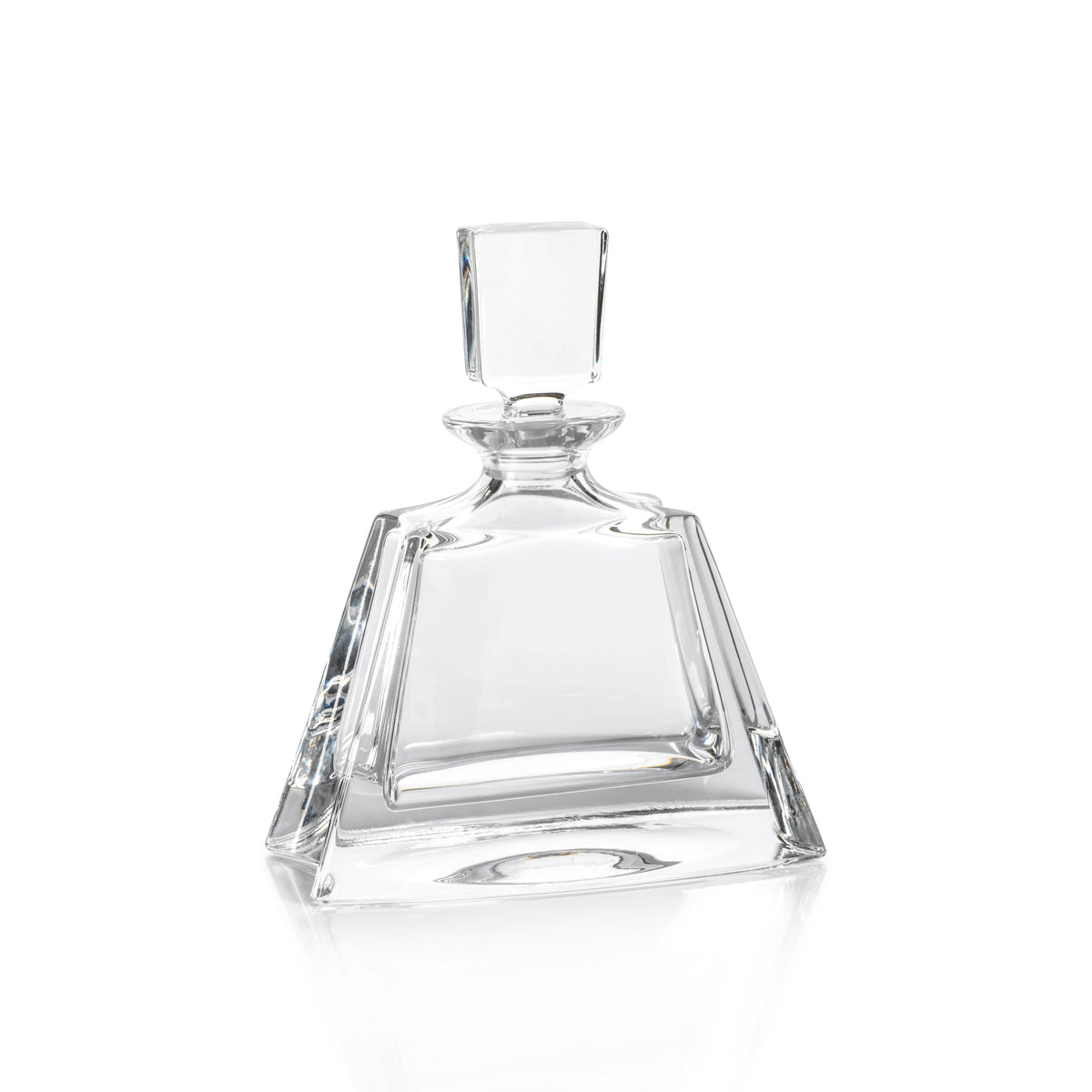 Donovan Crystal Glass Decanter, Small - Decanter Stopper Detail | Bone & Brass