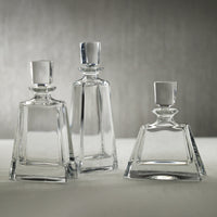 Donovan Crystal Glass Decanter, Small - Decanter View | Bone & Brass