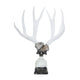 Double Large Geode Decorative Antler Bottle | Bone & Brass