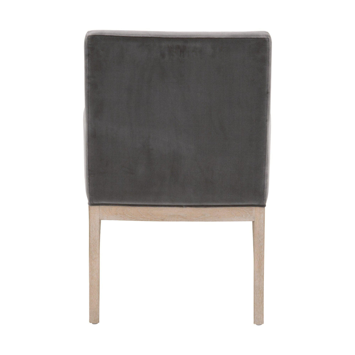Drew Gray Velvet Dining Arm Chair