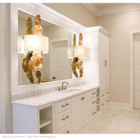 Driftwood Sconce Antique Gold Leaf - Sconce Detail | Bone & Brass