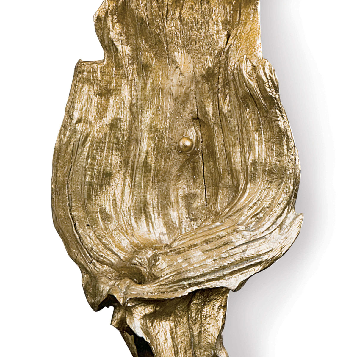 Driftwood Sconce Antique Gold Leaf - Sconce View | Bone & Brass