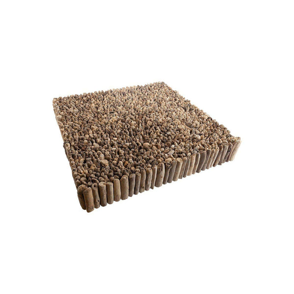 Driftwood Square Manhattan Coffee Table - Table Side View | Bone & Brass